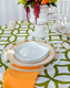 Retro Cirque Geometric Print Polyester Tablecloth Linen