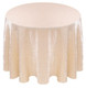 Shimmer Crush Fabric Tablecloth Linen-Ivory