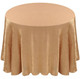 Shimmer Crush Fabric Tablecloth Linen-Champagne Gold