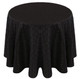 Pintuck Taffeta Tablecloth Linen-Black