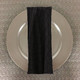 Dozen (12-pack) Pintuck Taffeta Table Napkins-Black