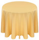 Matte Satin Tablecloth Linen-Canary Yellow