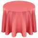 Matte Satin Tablecloth Linen-Coral
