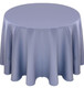Matte Satin Tablecloth Linen-Rivera Blue
