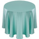 Matte Satin Tablecloth Linen-Tiffany Blue