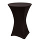 Spandex Cocktail Table Linens for 30" Round Top in 42"Height-Black