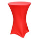 Spandex Cocktail Table Linens for 30" Round Top in 42"Height-Red
