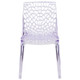 Spiderweb Vision Transparent Stacking Side Chair Spiderweb Vision Transparent Stacking Side Chair