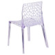 Spiderweb Vision Transparent Stacking Side Chair Spiderweb Vision Transparent Stacking Side Chair