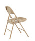 Body Builder Steel Folding Chair By National Public Seating, 50 Series-Beige