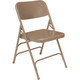 Body Builder Deluxe Steel Folding Chair By National Public Seating, 300 Series-Beige