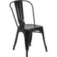 Indoor/Outdoor Metal Tolix Stacking Chairs-Black