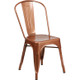Indoor/Outdoor Metal Tolix Stacking Chairs-Copper