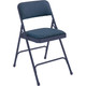 Body Builder Fabric Padded Folding Chair By National Public Seating, 2200 Series-Blue