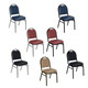 Dome Top Vinyl Padded Stacking Chair By National Public Seating, 9200 Series