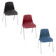 High-Density Poly Shell Stack Chair By National Public Seating, 8100 Series