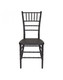 Rhino Resin Chiavari Chair with Steel Core - 100% Non-Recycled Virgin Resin, Resistant To Warping & Fading (Black)