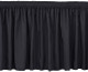 15"H Spun Polyester Bar Riser Skirting with Velcro Clips - Sold By the Foot