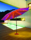 Galtech 11-ft. L.E.D.Aluminum Umbrella With Auto-tilt Crank Lift, Model 986 (GA986)