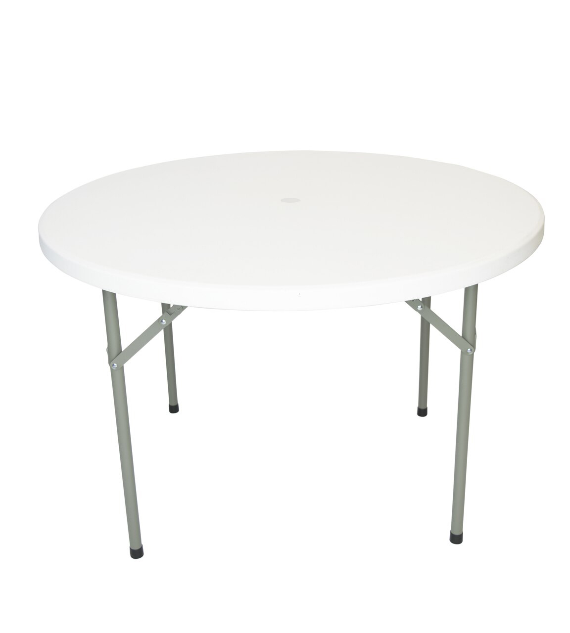 Coffee Table 32'' Round White Plastic Standard Height Folding Table 