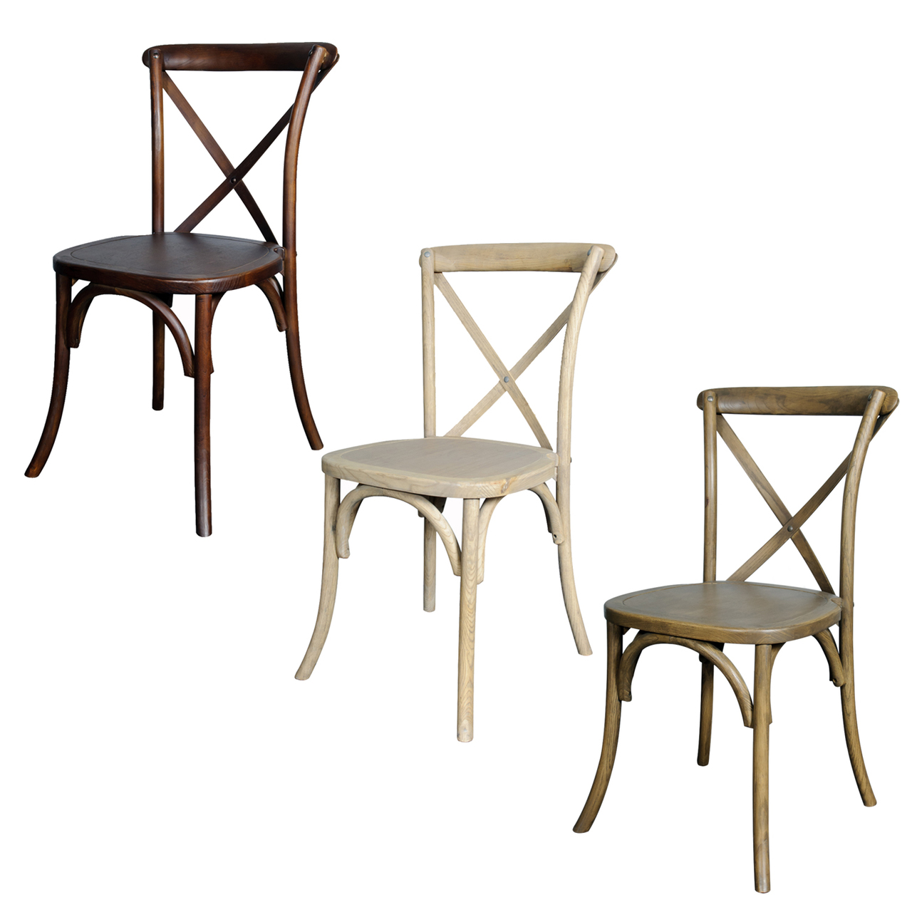 lucca cross back stack chair