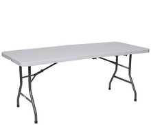 Premier Series Fold In Half Blow Molded Plastic Folding Table (PR-HALF)