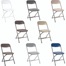 Rhino Series Plastic Folding Chair - 800 lb Static Tested - Perfect For Events and Party Rentals - Durable, Easy Storage, and Lightweight