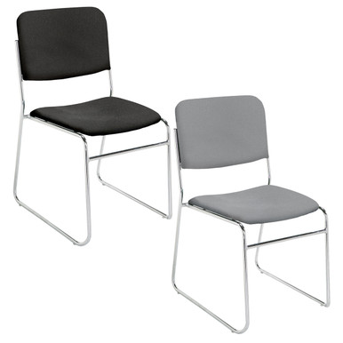 Signature Lightweight Upholstered Padded Stack Chair By National