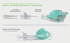 Allows CO2 capnograph monitor sample line connection for the purpose of monitoring patient end-tidal CO2 (EtCO2). 