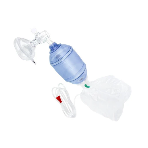 Curaplex® BVM Manual Resuscitator with Universal Connector, 7ft O2 Tubing, Pop-off Valve, and Mask Size 5, Adult