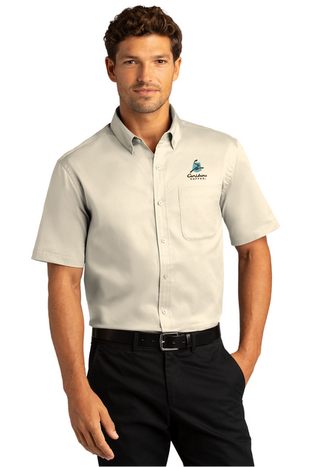 W809 - Port Authority Short Sleeve SuperPro React Twill Shirt