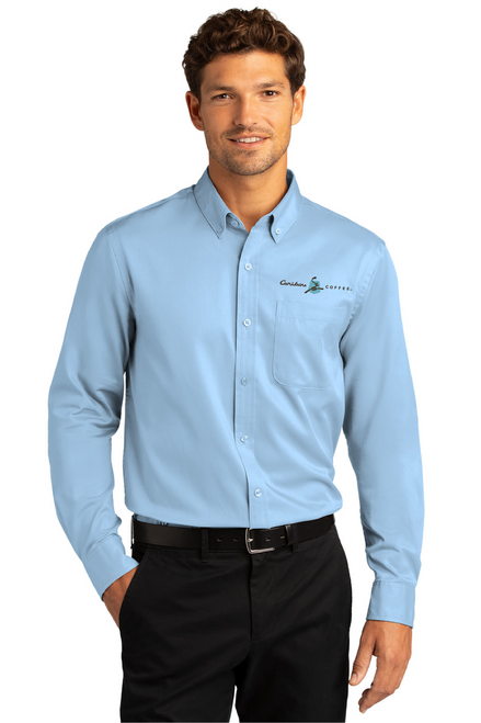 W808 - Port Authority Long Sleeve SuperPro React Twill Shirt