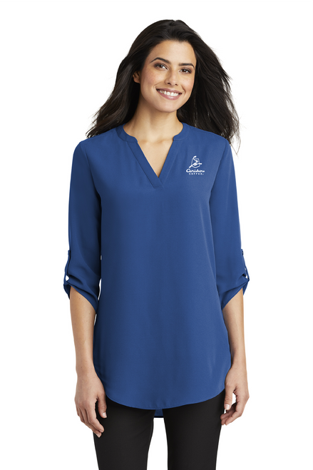 LW701 - Port Authority Ladies 3/4 Sleeve Tunic Blouse