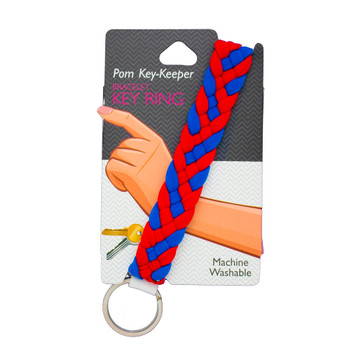 Pom Key Keeper - Red/Royal