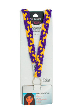 Purple/Yellow Gold Breakaway Lanyard