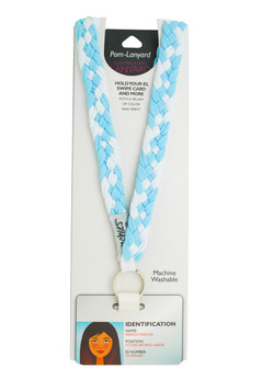 Light Blue/White Breakaway Lanyard