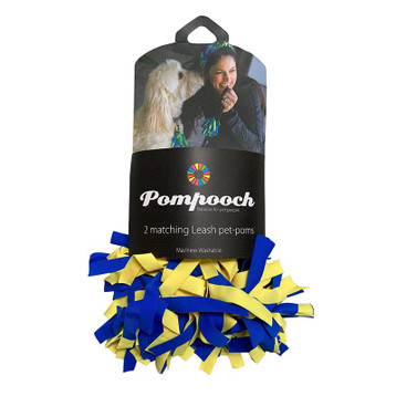 PomPooch Leash Poms -  Royal/Sunshine