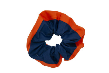 [RIBBONBIT] / ☆ RBB Scrunchie / Navy Pack of 2 Knotted Bow Hair Scrunchies Elastic Hair Scarf