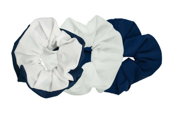 Scrunchie 3-Pack - Navy/White Scrunchie 3-Pack - Navy/White