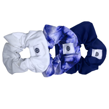 Scrunchie 3-Pack - Indigo Tie Dye