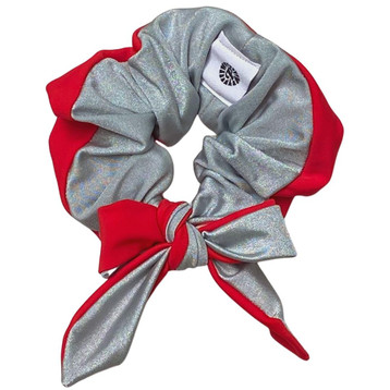 Bow Scrunchie - Red/Perla Bow Scrunchie - Red/Perla