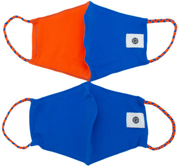 Pom Masks 2 Pack - Royal Blue/Fanta