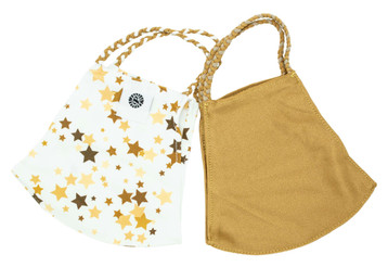 Pom Masks 2 Pack - Gold Stars Pom Masks 2 Pack - Gold Stars