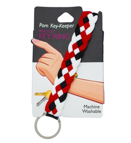 Pom Key Keeper - Black/Red/White