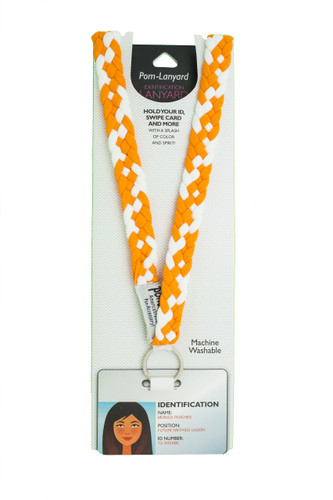 Holland Orange/White Breakaway Lanyard