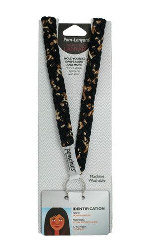 Black/Leopard Breakaway Lanyard