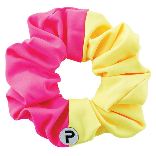 Colorblock Scrunchie - Pink/Yellow