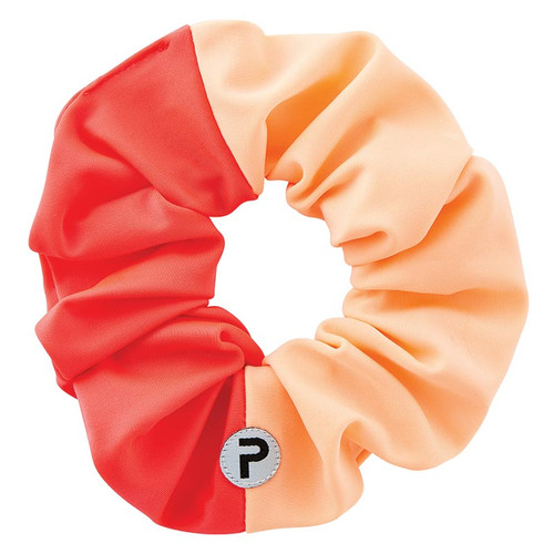 Colorblock Scrunchie - Light Coral/Dark Coral