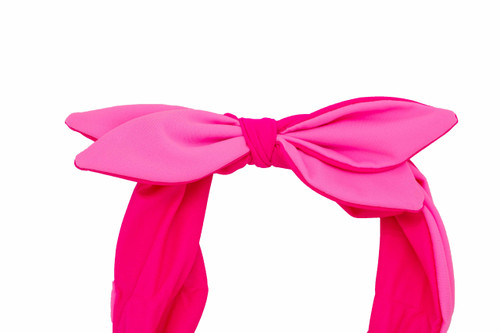 Twisted Bow Headband - In the Pink