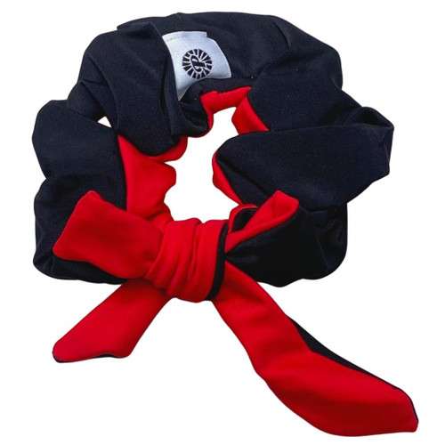 Bow Scrunchie - Red/Black